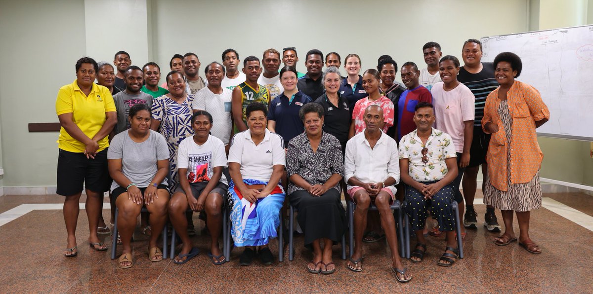 NetballAust's tweet photo. The top-tier of talented Fijian umpires were mentored by Netball Australia’s Performance Umpiring Coach Stacey Campton

More ⤵️ https://t.co/Th0ZZ74Ebr https://t.co/Rwxk33xWZp