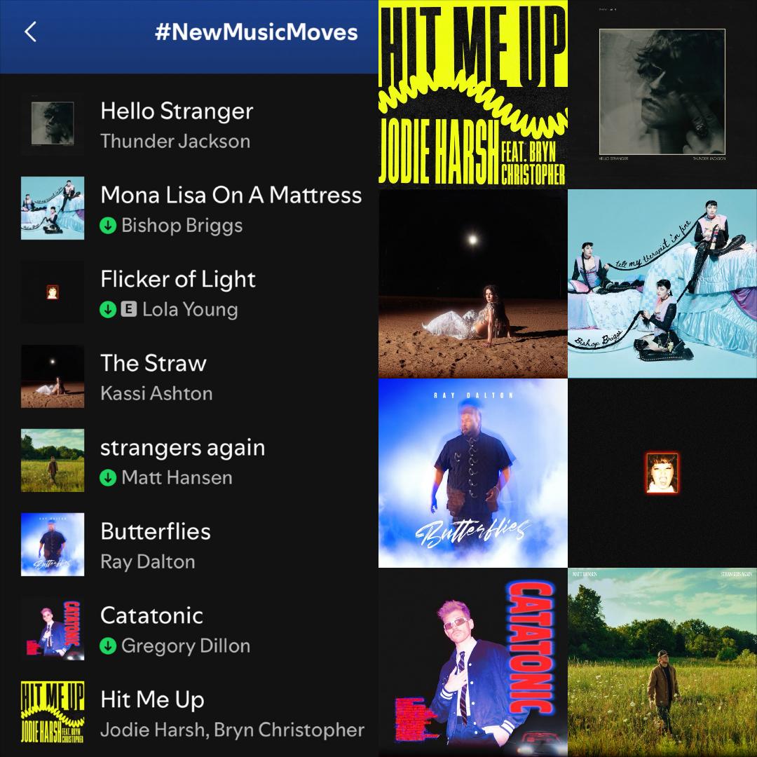 It's time for a new batch of songs, lovingly chosen with you in mind. It's the #newmusicmoves playlist!

Spotify: bit.ly/NMMforSpotify

Featuring <a href="/thunderjackson/">THUNDER JACKSON</a> <a href="/bishopbriggs/">Bishop Briggs</a> <a href="/lolayounggg/">LOLA YOUNG</a> <a href="/KassiAshton/">KASSI ASHTON</a> <a href="/RayDaltonMusic/">Ray Dalton</a> <a href="/imgregorydillon/">GREGORY DILLON</a> <a href="/jodieharsh/">Jodie Harsh</a> <a href="/BrynChristopher/">Bryn Christopher</a>
