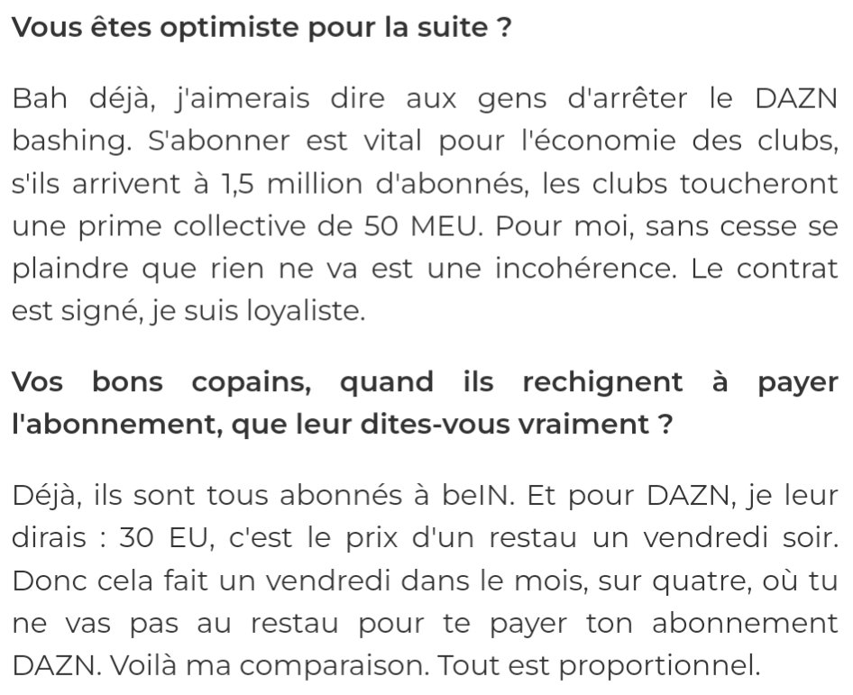 PierreR0ndeau's tweet photo. Vous les footeux, sachez que si vous ne vous abonnez pas à DAZN, vous allez tuer le foot. Tout est de votre faute.
Pensez aux pauvres dirigeants. Comment pourront-ils se payer leurs verres au palace ? Comment pourront-ils surpayer leurs joueurs moyens ? 😭
https://t.co/aKv5Ps40jl https://t.co/qDvJX3uveo