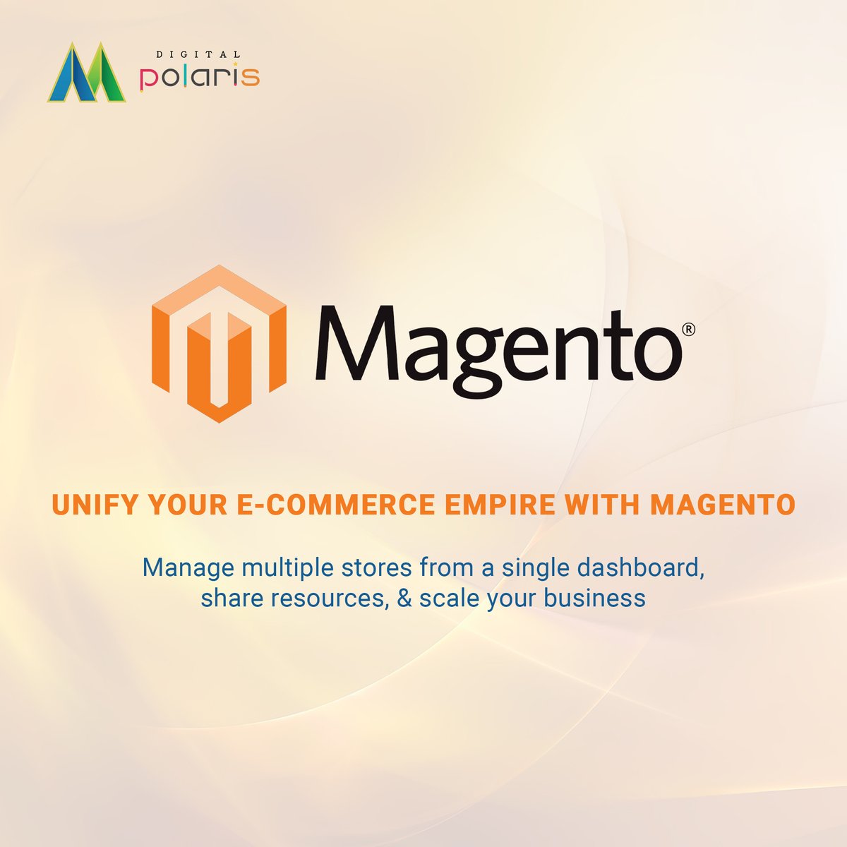 digitalpolaris1's tweet image. Magento&apos;s flexible architecture allows for customized store designs and seamless integrations. 

#DigitalPolaris #MagentoSolutions #WebsiteSolutions #EcommercePlatform #DigitalMarketing #MarketingSolutions #OnlineMarketing