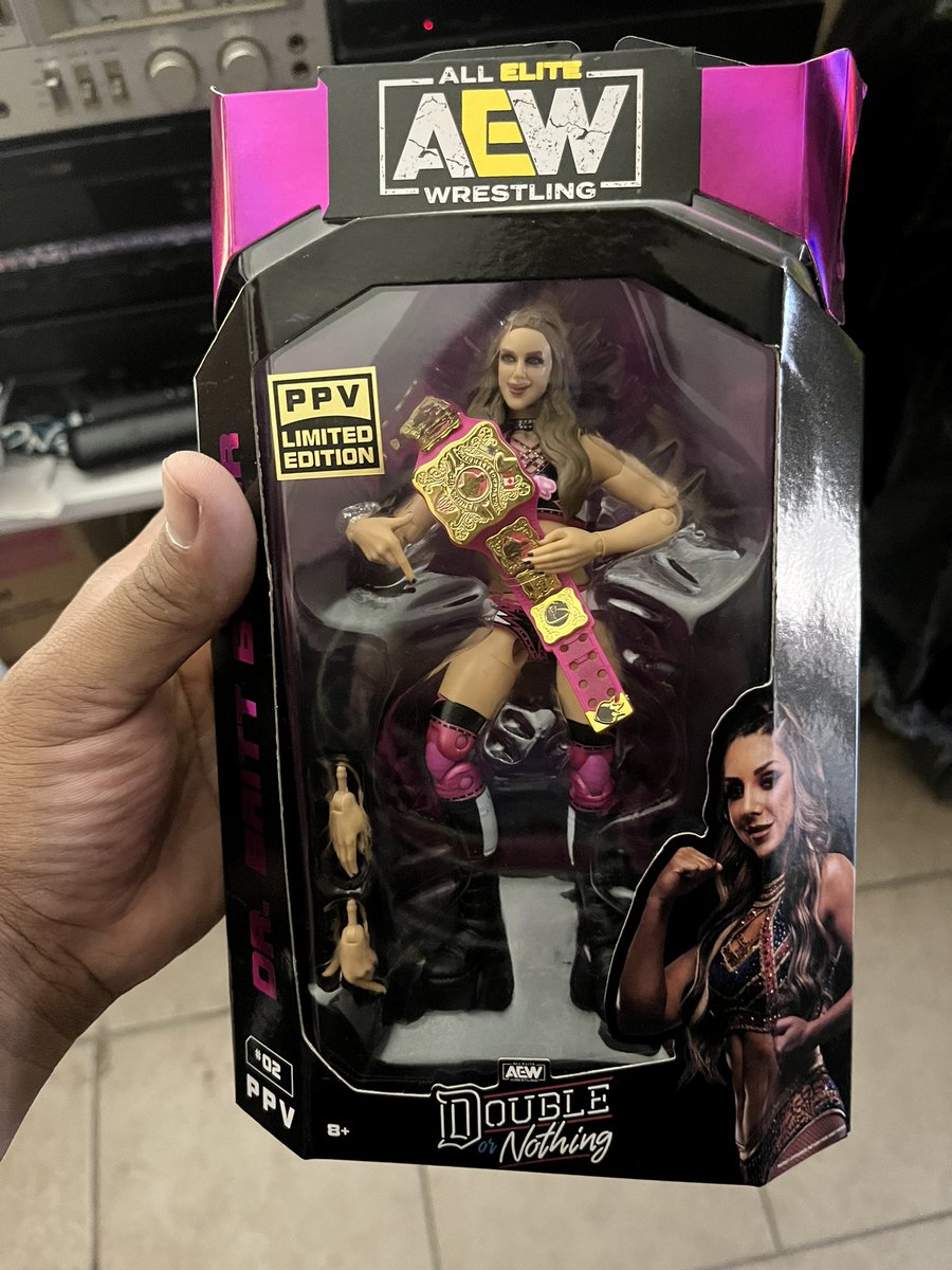 ShidaArmyDaimyo's tweet photo. Look what I picked up before work @RealBrittBaker now let’s hope you get that title DMD #AEWAllInLondon #AEWAllIn #AEW https://t.co/owY04jO5yy