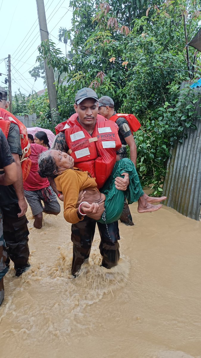 AdityaRajKaul's tweet photo. Indian Army Rescue Over 330 Civilians: Flood Relief Operations in Tripura

In a swift and effective response to the ongoing flood situation in Tripura, the Assam Rifles have launched extensive Humanitarian Assistance and Disaster Relief (HADR) operations under the code name *Op JAL RAHAT*.

Two columns from the 18 Assam Rifles, operating under the command of HQ 21 Sector Assam Rifles and IGAR (East), have been deployed across the flood-affected areas of Amarpur, Bhampur, Bishalgarh, and Ramnagar in Tripura.

*Key Highlights of the Operations*

- Two dedicated columns with a combined strength of over 80 personnel are actively engaged in the rescue and relief efforts.
  
- The teams have successfully rescued 334 civilians stranded due to the rising floodwaters.
  
- Essential rations & supplies have been distributed to 85 affected individuals, ensuring that immediate food needs are met during this crisis.
  
- Medical aid has been provided to seven civilians, addressing urgent health concerns amidst challenging conditions.

The Indian Army's commitment to serving the nation and its people is evident in their prompt and efficient response to the flood crisis in Tripura. Their ongoing efforts continue to bring much-needed relief to the affected communities.