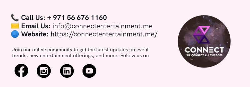 kramty2's tweet photo. Elevate your event with Connect Entertainment
What do we do?

Visit Us: https://t.co/afoDNrx0s5

#EventPlanning #entertainment #unitedarabemirates #musicians #Hire https://t.co/dPdycoOJky