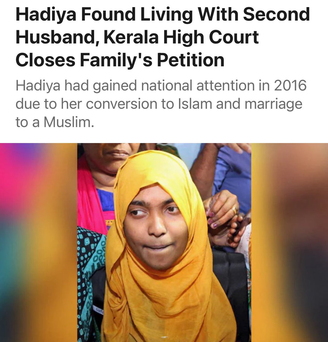 nach1keta's tweet photo. Rahul Easwar helped Shafin Jahan, having links with PFI, to abduct Akhila from her home and convert her to Hadiya, and marry her.
The reason Rahul gave was that he was only supporting Divine Love.

Well, the Divine Lover Shahin has divorced Hadiya, and she is with her new husband https://t.co/JSCkGDUzpP