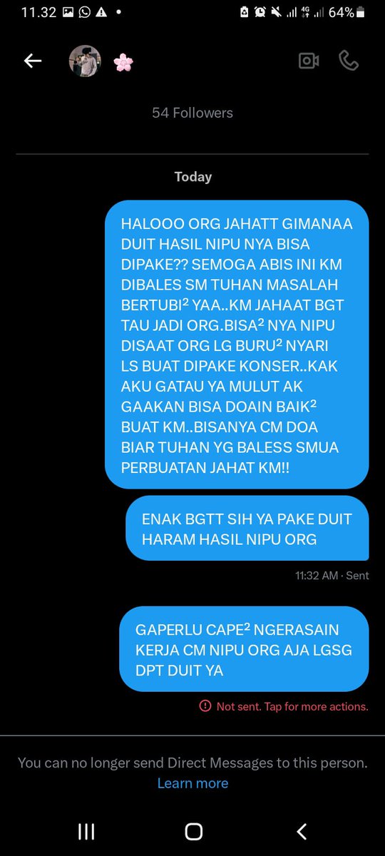 HATI HATII PENIPUUU @thengtt 
MANFAATIN ORG YANG LAGI BUTUH LS AESPA, INI NO REKNYA 1830004608625 / Hafsyha Rohimi Harah
TOLONG TEMAN" DISHARE BIAR GA KETIPUU DAN TOLONG DIREPORT NO REK NYA. DIA NON AKTIFIN DM DI TWITTERNYA, TOLONG KALO ADA HATI NURANI DIBALIKIN UANGNY