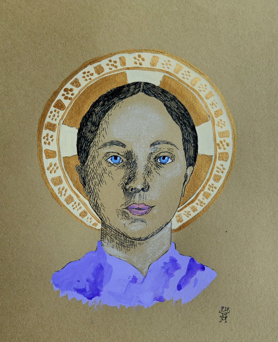 A.G.S. (@schauen_wir_mal) on Twitter photo For the wonderful #PortraitChallenge by <a href="/StudioTeaBreak/">Virtual Studio</a> my Version of the beautiful and graceful Saint Gudule (ink & gouache) #artshare #ArtistOnTwitter #inkdrawing #penandink #artistsontwitter #sketch #art #INK For the wonderful #PortraitChallenge by <a href="/StudioTeaBreak/">Virtual Studio</a> my Version of the beautiful and graceful Saint Gudule (ink & gouache) #artshare #ArtistOnTwitter #inkdrawing #penandink #artistsontwitter #sketch #art #INK
