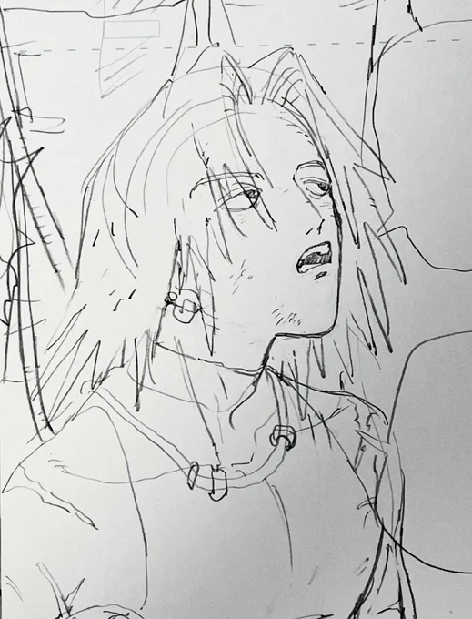 ペン入れしてるんだけど絶賛魂剥がしになってるので下書きをご覧頂けると嬉しい 