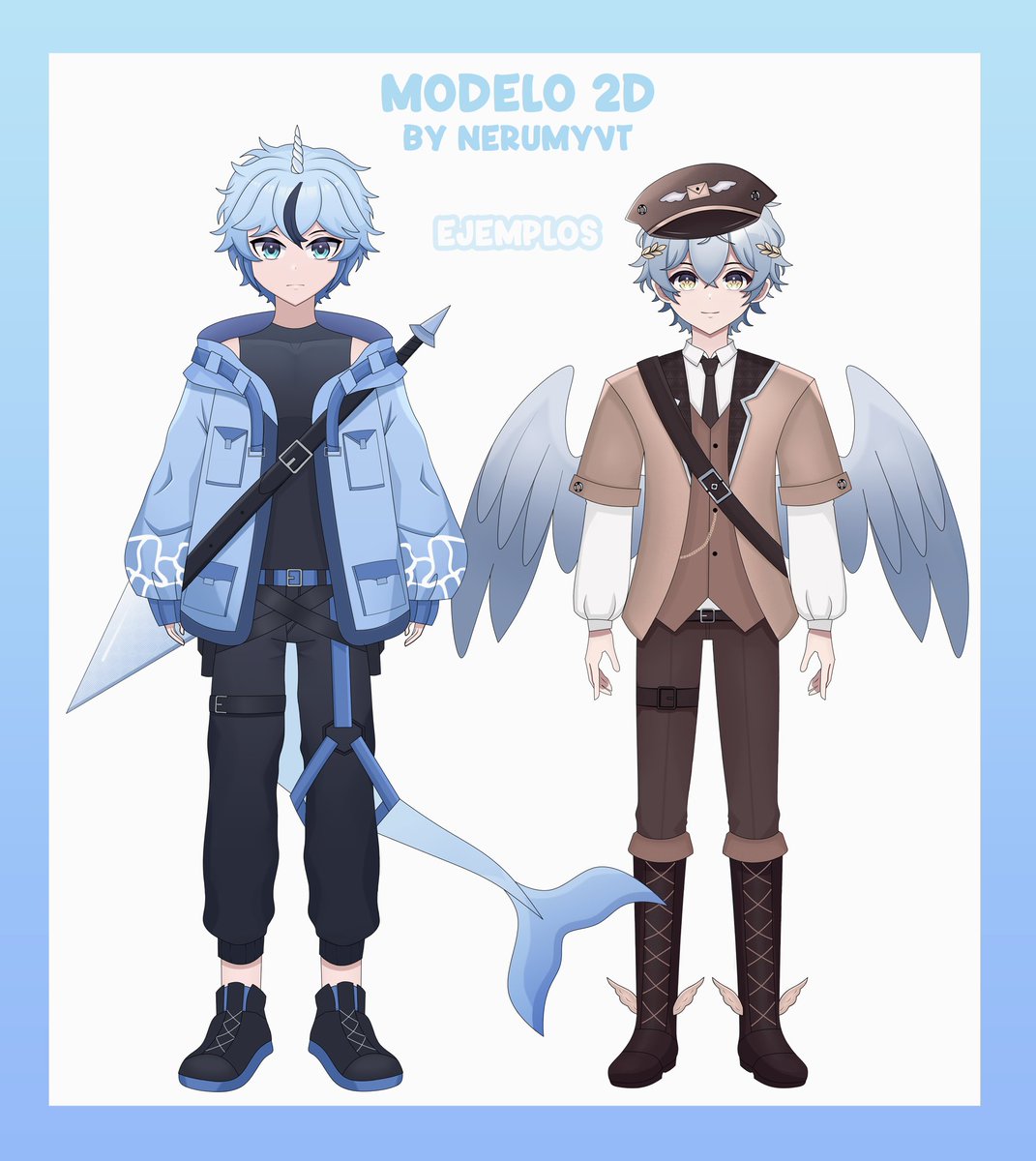 NerumyVT's tweet image. !Regalo de Modelo Live 2D!
(solo el arte) (solo chicos de momento)
Requisitos:
✨Seguirme
✨Like
✨Deja tu Referencia
Finaliza el 28 de Agosto, elegiré el que mas me guste.
Muchas gracias a todos los que me han apoyado, mucha suerte 💜
#Vtuber