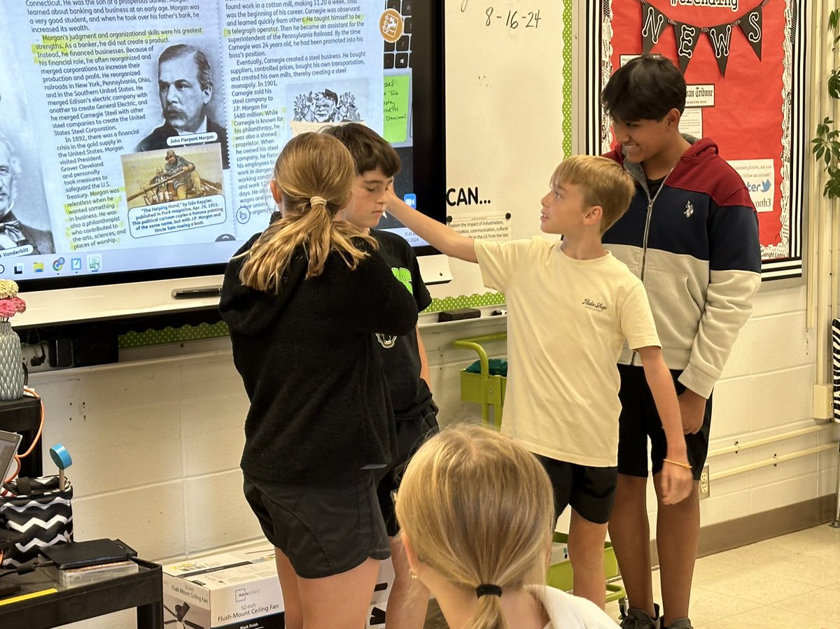 Mrs. Hollingsworth (@mrshworth3) on Twitter photo WES 6th Graders analyzed character traits of big business moguls. Best descriptors were shrewd, relentless, smart and, of course, wealthy. <a href="/wescullman/">West Elementary</a> #weststory #westway #ourhistory WES 6th Graders analyzed character traits of big business moguls. Best descriptors were shrewd, relentless, smart and, of course, wealthy. <a href="/wescullman/">West Elementary</a> #weststory #westway #ourhistory