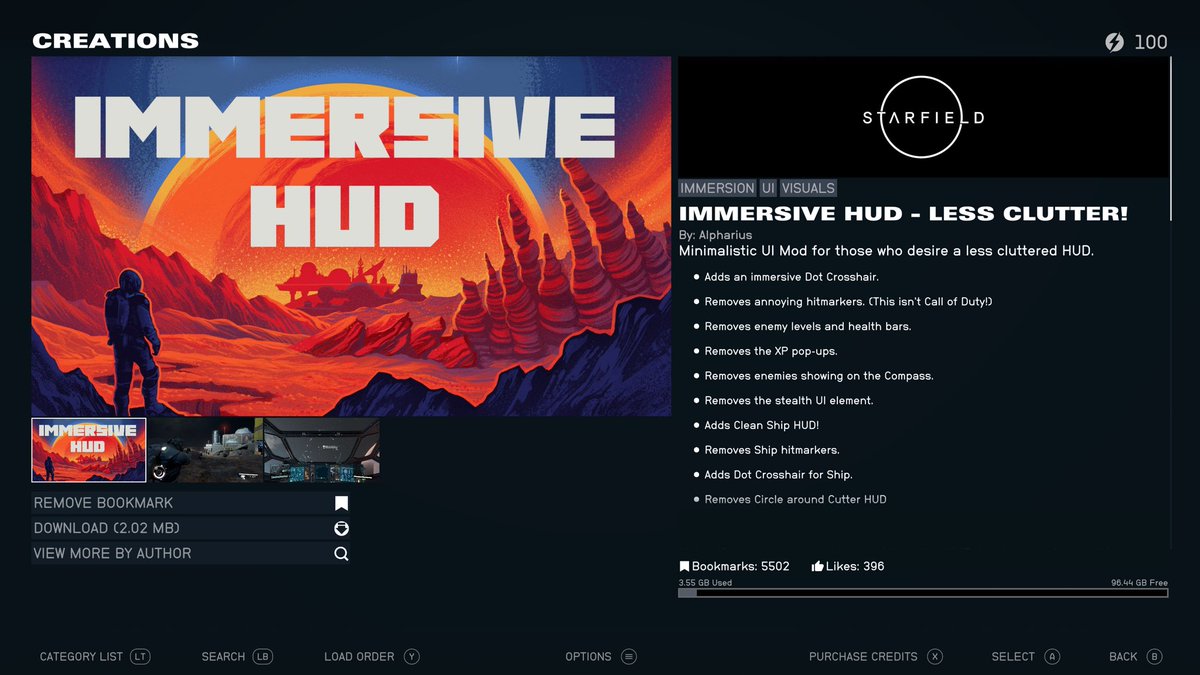 ttvDoctorJay's tweet photo. Figured out why I can’t leave the Rev-8. The mod, “IMMERSIVE HUD - LESS CLUTTER” was causing the issue! Grrrr. I like this mod 😞
#Starfield #XboxSeriesX #XboxShare #XboxGamePass #creationmods #Bethesda https://t.co/9DoVR2ICPf
