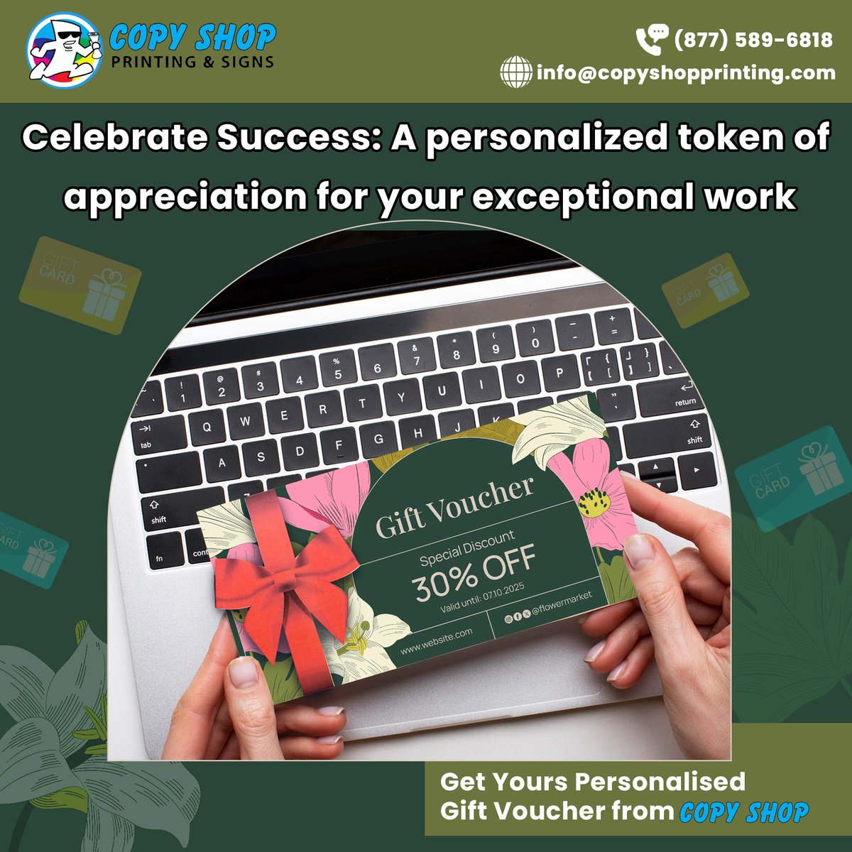 A personalised token of appreciation for your outstanding work, brought ...