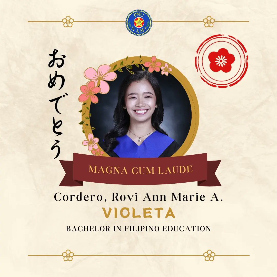 PNUNami_Manila's tweet photo. "𝑵𝒐 𝒎𝒂𝒕𝒕𝒆𝒓 𝒉𝒐𝒘 𝒉𝒂𝒓𝒅 𝒐𝒓 𝒊𝒎𝒑𝒐𝒔𝒔𝒊𝒃𝒍𝒆 𝒊𝒕 𝒊𝒔, 𝒏𝒆𝒗𝒆𝒓 𝒍𝒐𝒔𝒆 𝒔𝒊𝒈𝒉𝒕 𝒐𝒇 𝒚𝒐𝒖𝒓 𝒈𝒐𝒂𝒍." 
~ 𝑴𝒐𝒏𝒌𝒆𝒚 𝑫. 𝑳𝒖𝒇𝒇𝒚

Cheers to all graduating Namijins! ごぞつぎょう おめでとう ございます! 🎓🎊💓

#IkuzoNAMI

🖼️NamiArtist: Hitoko

~ 1/5 https://t.co/RA2DlXanEs