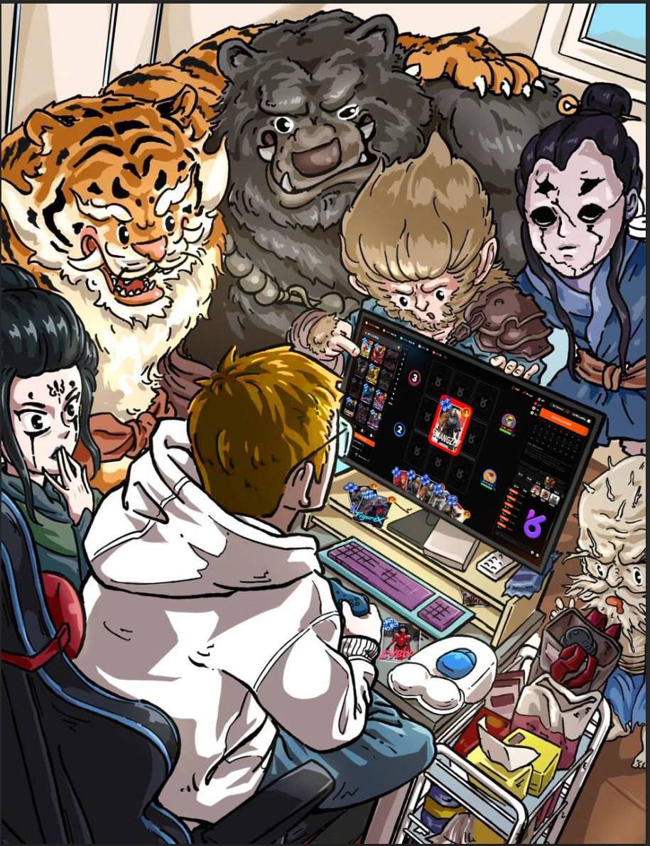 😇All my fellows in the Journey to the West, you might be good in hack-and-slash games, but I can defeat you with military art and strategy.  

💪Save yourself a fight for an intense and exciting game experience in #ANOME’s TCG battlefield!

#BlackMythWokong #TCG #games