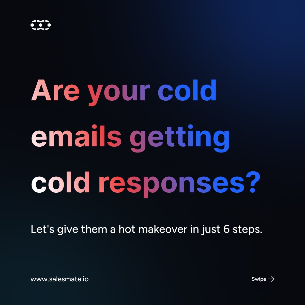 SalesmateIO's tweet photo. 1. Did you know 75% of cold emails are opened within the first hour?😮
Master cold emails that convert!
Turn #ColdLeads into #HotProspects with our smart emails. 🚀
🔗- https://t.co/3EER3tOier https://t.co/PoyIlGptCk