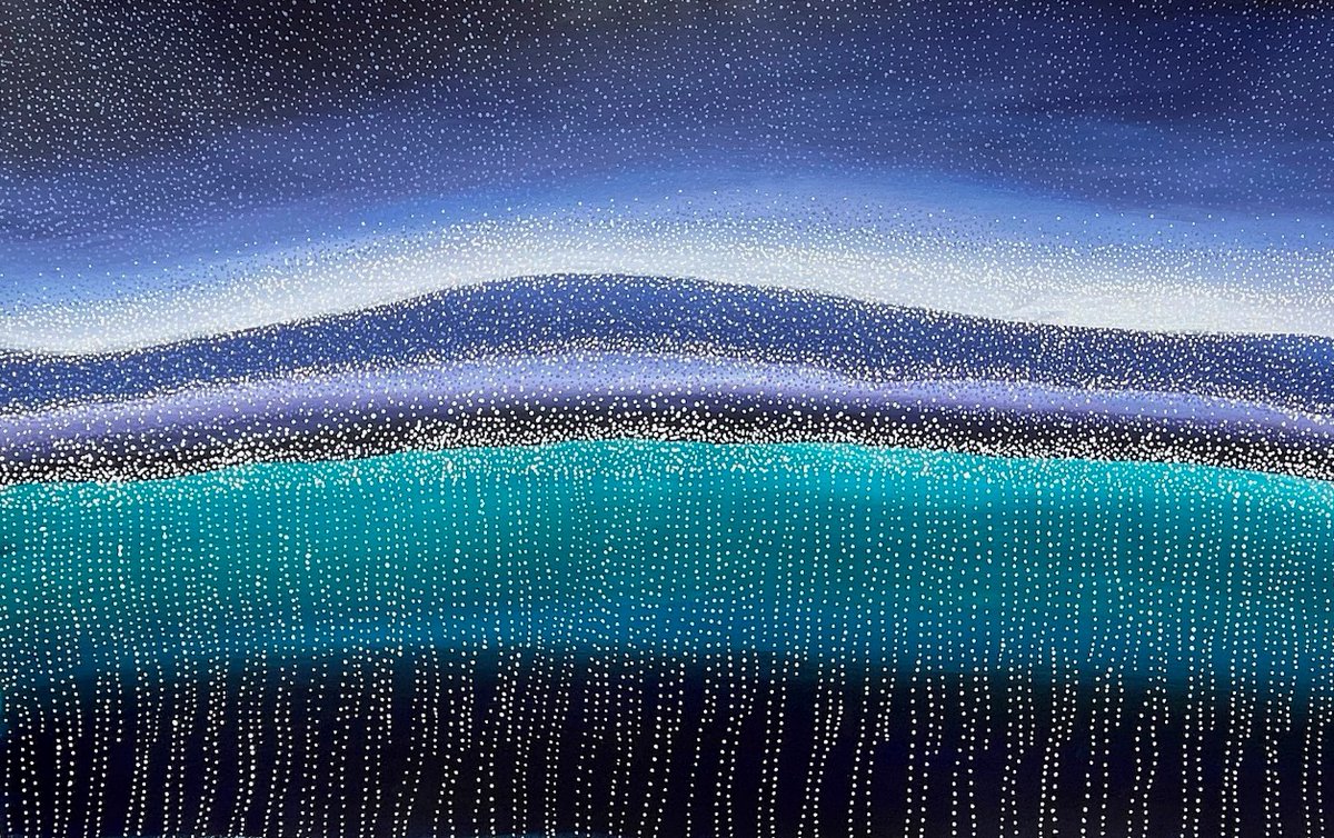 Calm Before the Storm, 162x93cm, Jap 022471 – seeing the response to artist Sonya Edney and her new exhibition Burringurrah Dreaming, opening at Japingka Gallery 6.30pm on Friday 30 August japingkaaboriginalart.com/collections/so… #contemporaryart #aboriginalart #indigenous