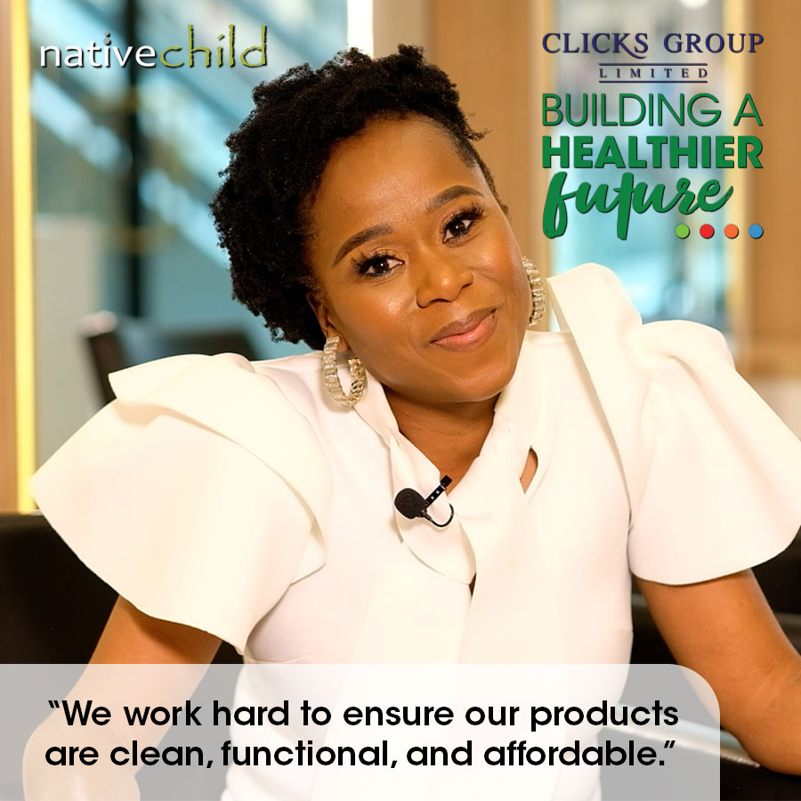 Clicks_SA's tweet photo. A lack of locally produced, cruelty-free hair and body products led Sonto Pooe to create the much-loved Native Child brand.

Watch our interview with her here: https://t.co/KNbz3C2J5I

#BuildingAHealthierFuture #WomensMonth https://t.co/lxiLEM6dhf