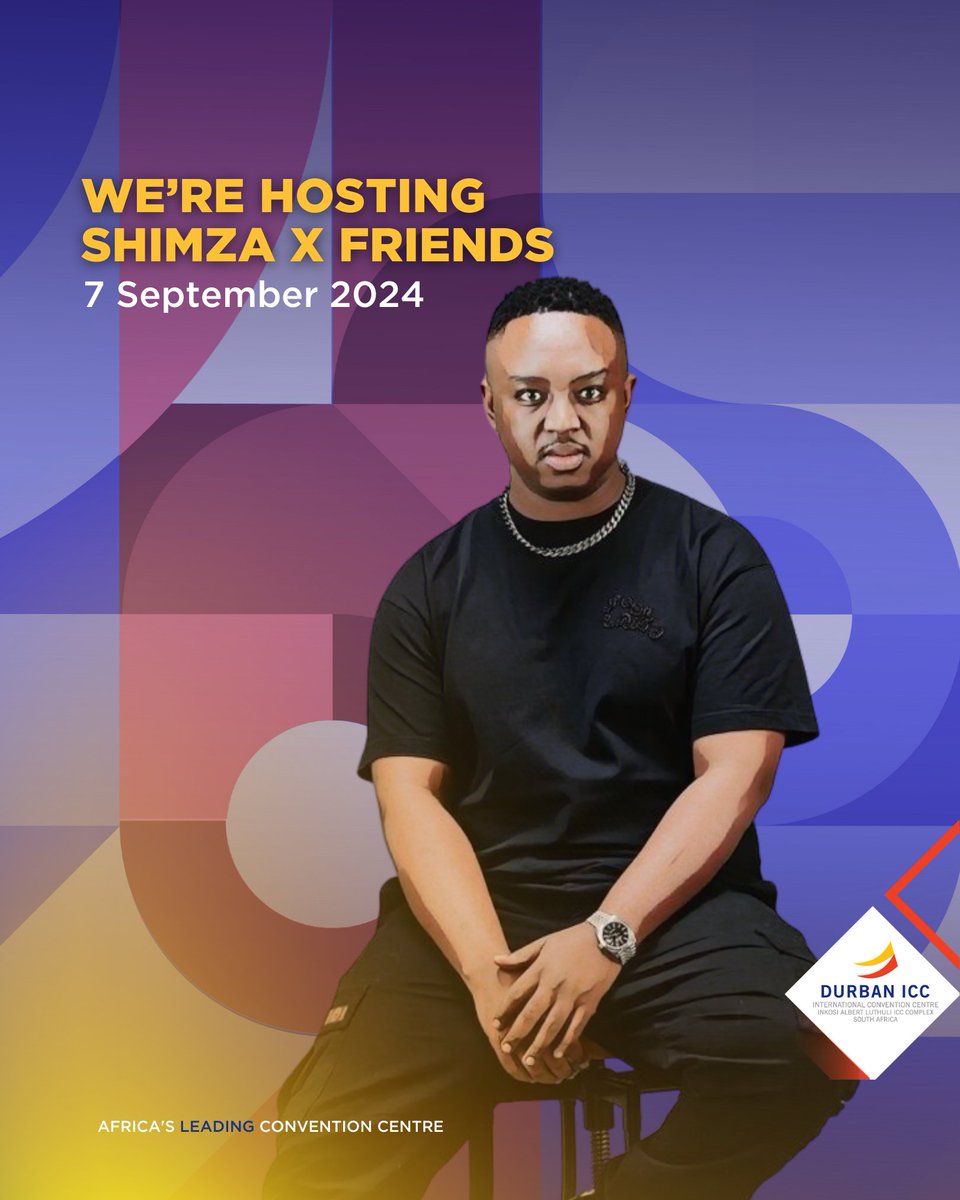 DurbanICC's tweet image. Get ready for an unforgettable night with Shimza x Friends on 7 September 2024 at the Durban Exhibition Centre! Experience the ultimate party with electrifying performances and top-notch entertainment. Get your tickets at Webticket today!

#NeverMissAShimzaParty #DurbanICC