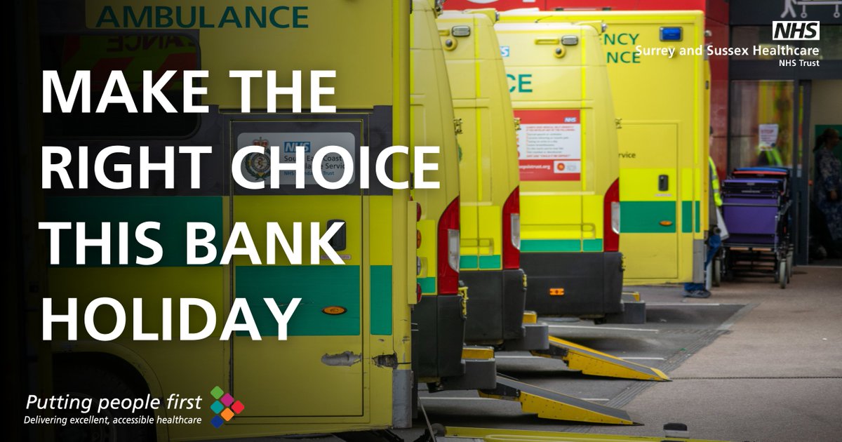 sashnhs's tweet photo. Please think before coming to our ED this BH weekend. ED is for emergencies only. If you do not have a life-threatening illness/injury, please consider alternatives like NHS 111, local pharmacies, minor injury units and urgent treatment centres. https://t.co/7PWQmSbmqk https://t.co/rcMcxzFLsT