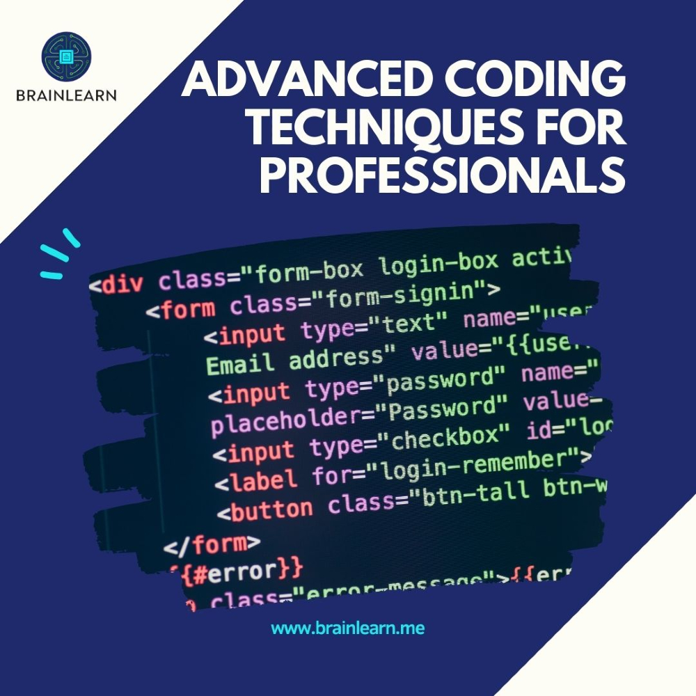 brainlearn_it's tweet image. 🚀 Take your skills to the next level with our advanced coding techniques.
Perfect for seasoned professionals. 🧑‍💻

#AdvancedCoding #ProfessionalDevelopment #TechSkills #LevelUp