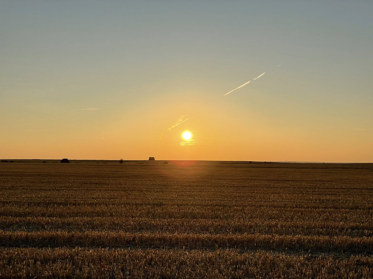Así amanece en los campos de Castilla. Buenos días!