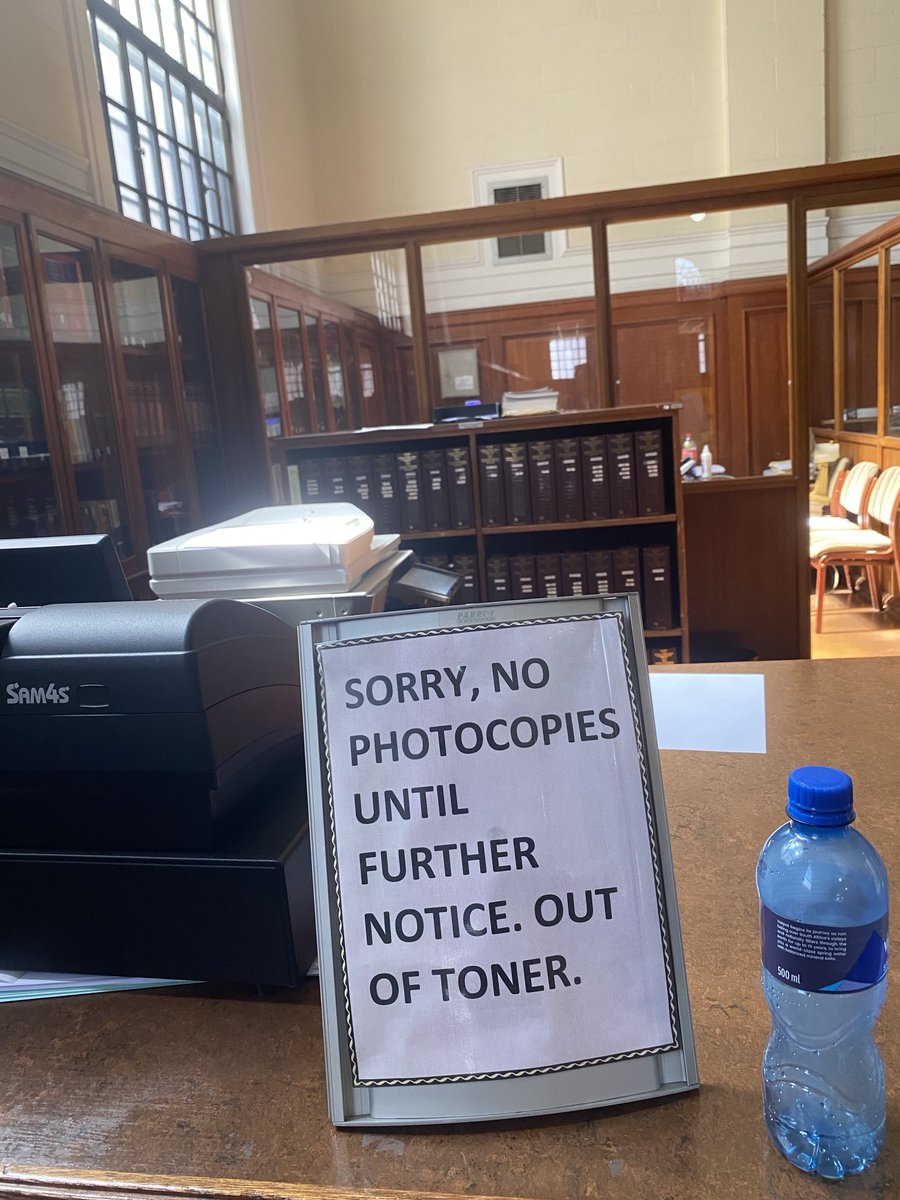 ferialhaffajee's tweet photo. The city mandarins closed the Johannesburg Central Library (for three years and a mystery bill of up to R60-million) so quickly the librarians left a jersey behind. And their lunch Tupperware. Of all the injustices we face, this is the one that must be the tipping point. Sies! https://t.co/Tu68Z7LeLe