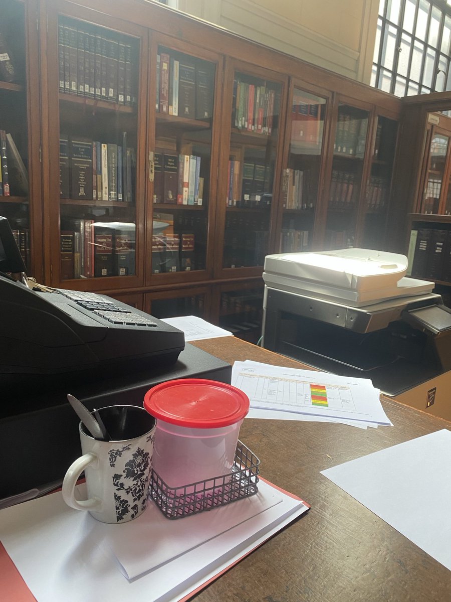 ferialhaffajee's tweet photo. The city mandarins closed the Johannesburg Central Library (for three years and a mystery bill of up to R60-million) so quickly the librarians left a jersey behind. And their lunch Tupperware. Of all the injustices we face, this is the one that must be the tipping point. Sies! https://t.co/Tu68Z7LeLe