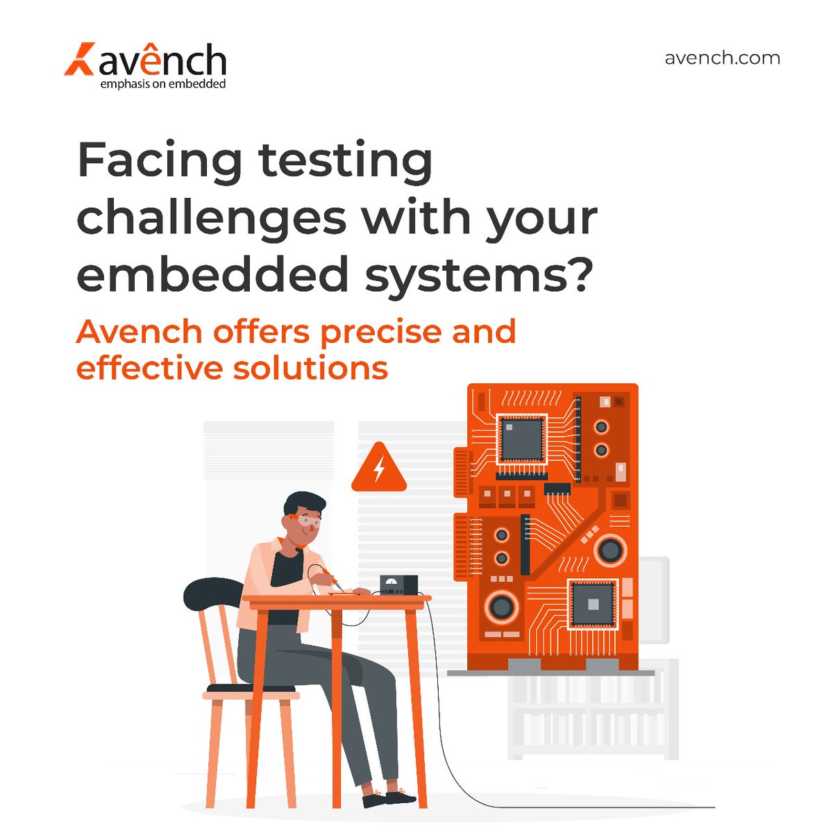 avench_systems's tweet image. Avench offers comprehensive testing services for embedded systems, ensuring optimal performance under all conditions. Our approach detects issues early, guaranteeing reliable performance in real-world applications.

avench.com

#EmbeddedSystems #TestingService