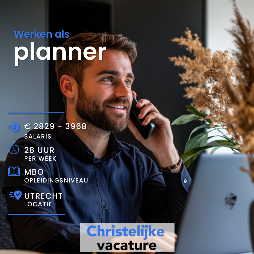 Christelijkwerk's tweet photo. Ben jij organisatorisch sterk, houd je van plannen, en denk je graag vooruit? Dan is dit de perfecte kans voor jou! Ga de uitdaging aan en zet de volgende stap in je carrière.

➡️ Bekijk vacature: 
https://t.co/FijcasvuRX https://t.co/0EYhjEcuMS