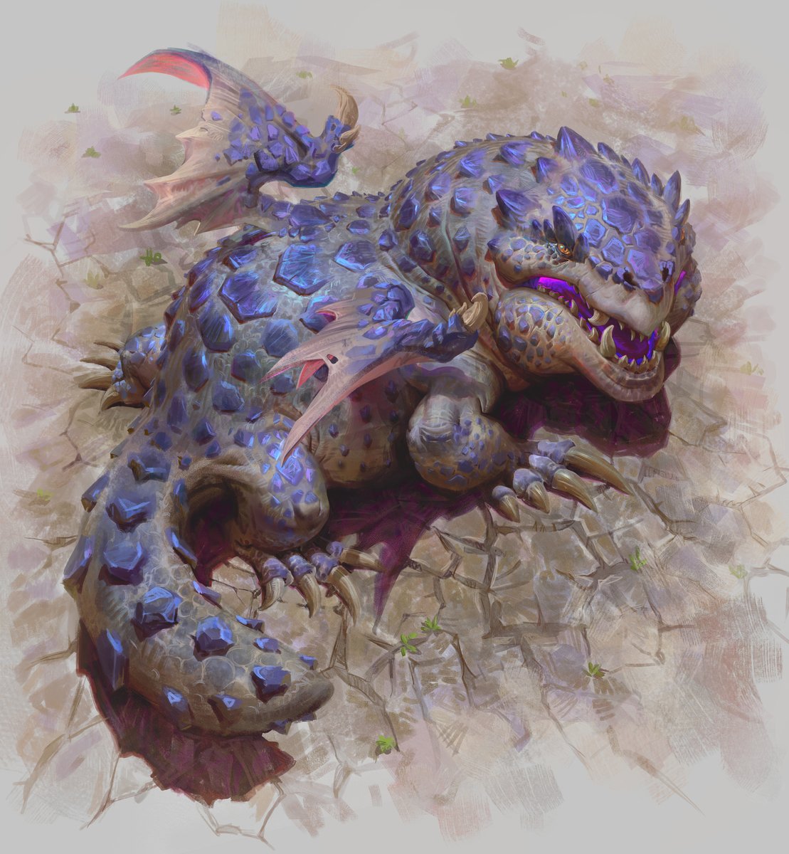 「A Chubby Desert Dragon by Mike Azevedo -」|IAMAGのイラスト