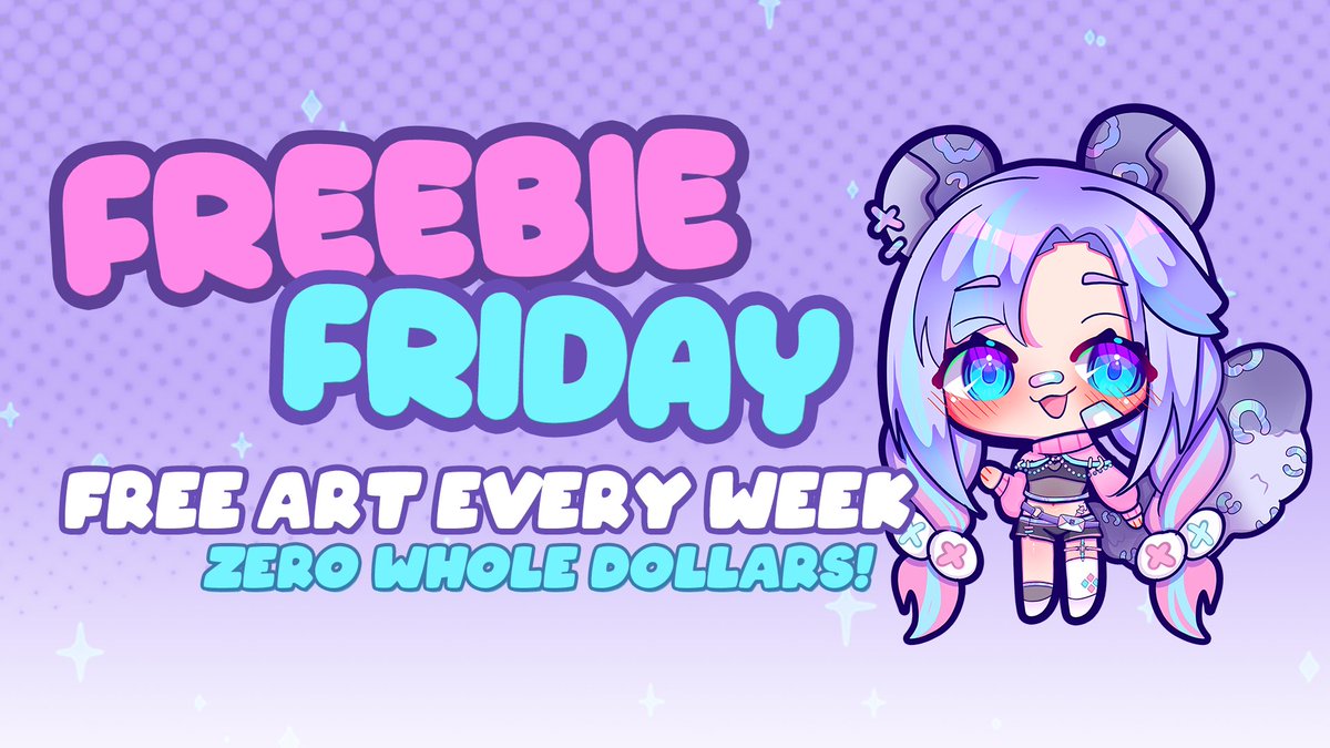 koricure's tweet photo. FREEBIE FRIDAY HAS RETURNED
Where I give out free art for zero dollars!
Date: 08/28/24

Prize: A full chibi! 

Rules:
> Follow me
> RT this
> Post your ref and tell me your favorite food c:

Ends in 24 hours at 08/24 at 2AMCST https://t.co/WVyB87Sdw1