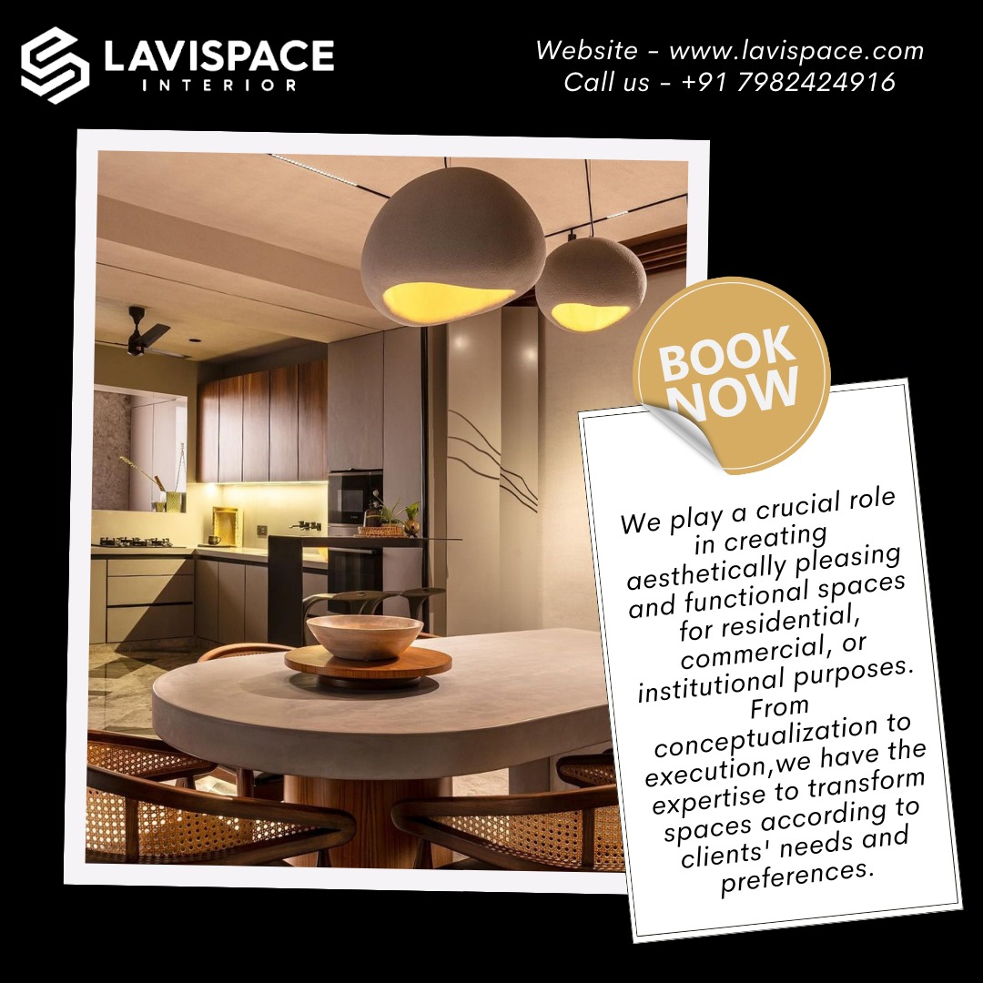 Transforming spaces, one design at a time. Your dream interior awaits with Lavispace. 🌟
.
.
Book Your Free Consultation Today
Visit: lavispace.com
Call - +91 7982424916
.
#lavispace #interiordesign #homestyle  #homedecor #ModernInterior #DesignExpert