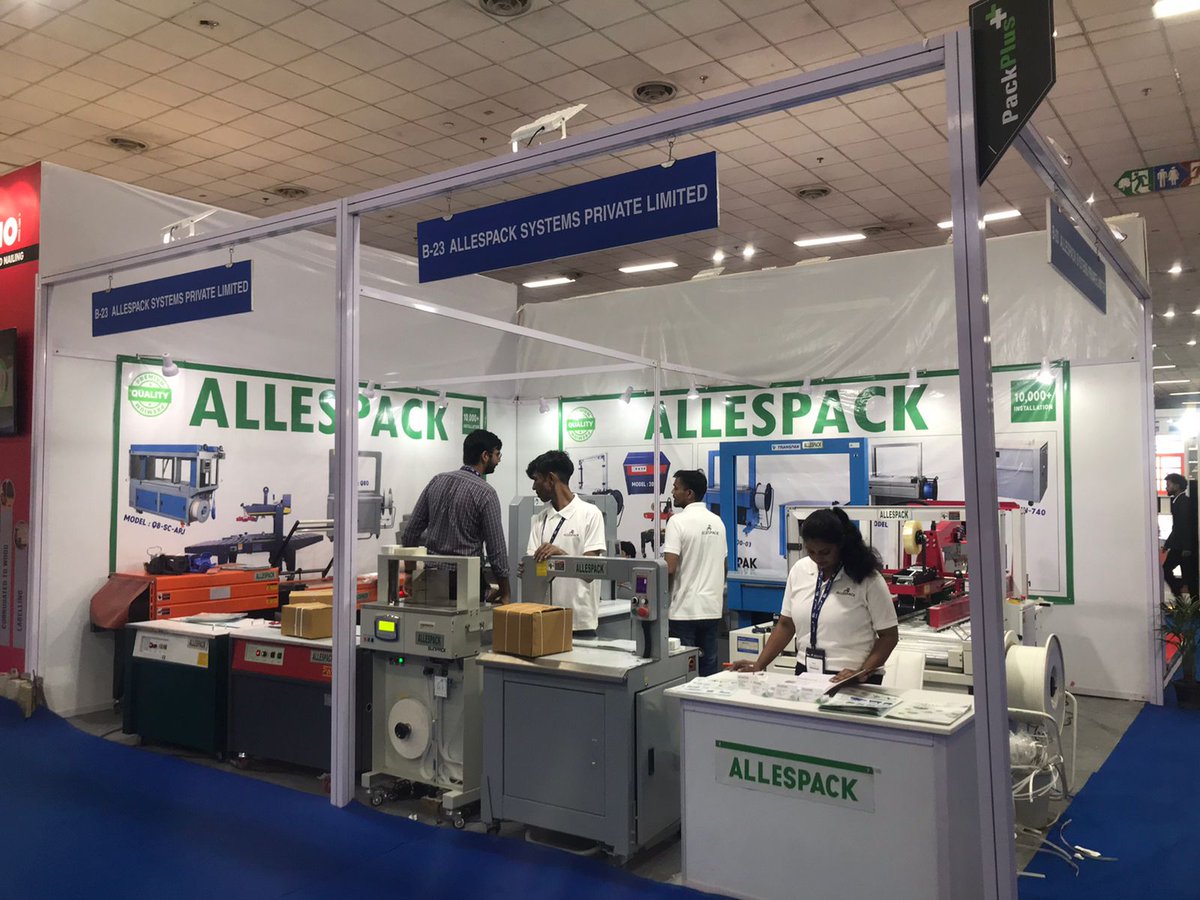 allespack's tweet image. We are delighted to inform you that the ongoing PACKPLUS Exhibition 2024 event is a resounding success! As our valued guest, we invite you to join us at Pragati Maidan, New Delhi.

Call us at: +91 9868175404, +91 9015997050

#packplus #packplus2024 #allesapck #packaging