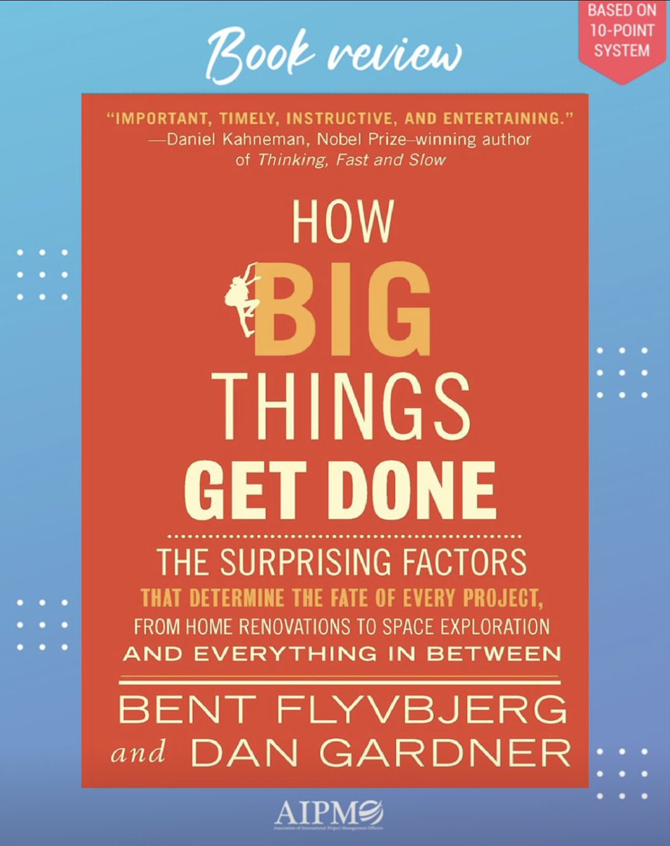 AIPMO_Certified's tweet photo. This week, we are featuring the critically acclaimed and award-winning book that has captivated readers and critics alike- "How Big Things Get Done" by Prof. Bent Flyvbjerg. The book has been reviewed using AIPMO’s 10-point system. ⏩️ https://t.co/fFNM8Ug32s 
#aipmo #pmo #book https://t.co/z8b87EBB1I