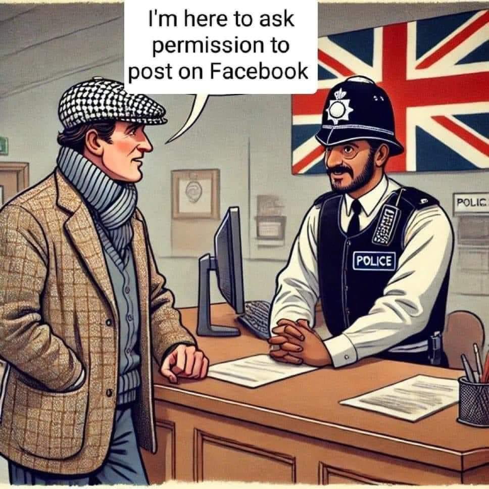Well I never thought I would see the day when we live without the freedom of speech in the UK.
We are heading to a state I do not like.

Do what your told...