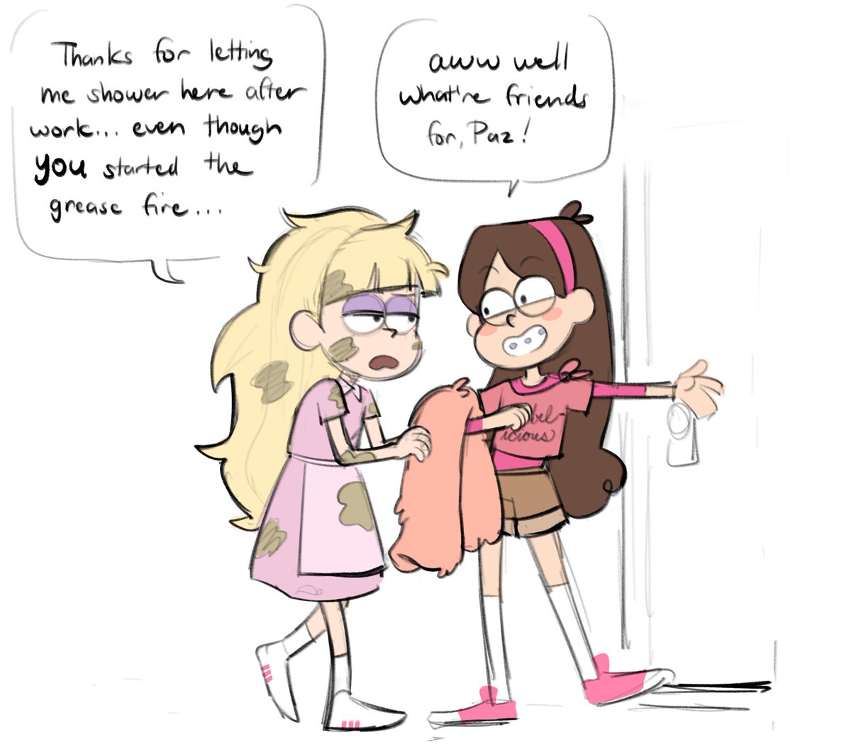 employedhamster's tweet photo. Pacifica showing she cares (1/2) https://t.co/d3z8sTXW9w