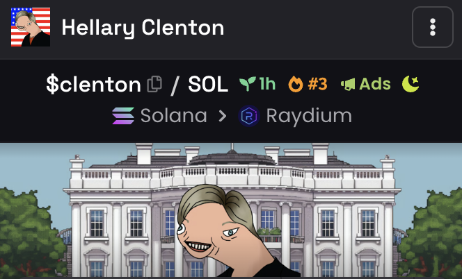 hellaryclenton's tweet photo. We are #top-3 @dexscreener! 
It's just the beginning 🚀 https://t.co/LXF41p4bja