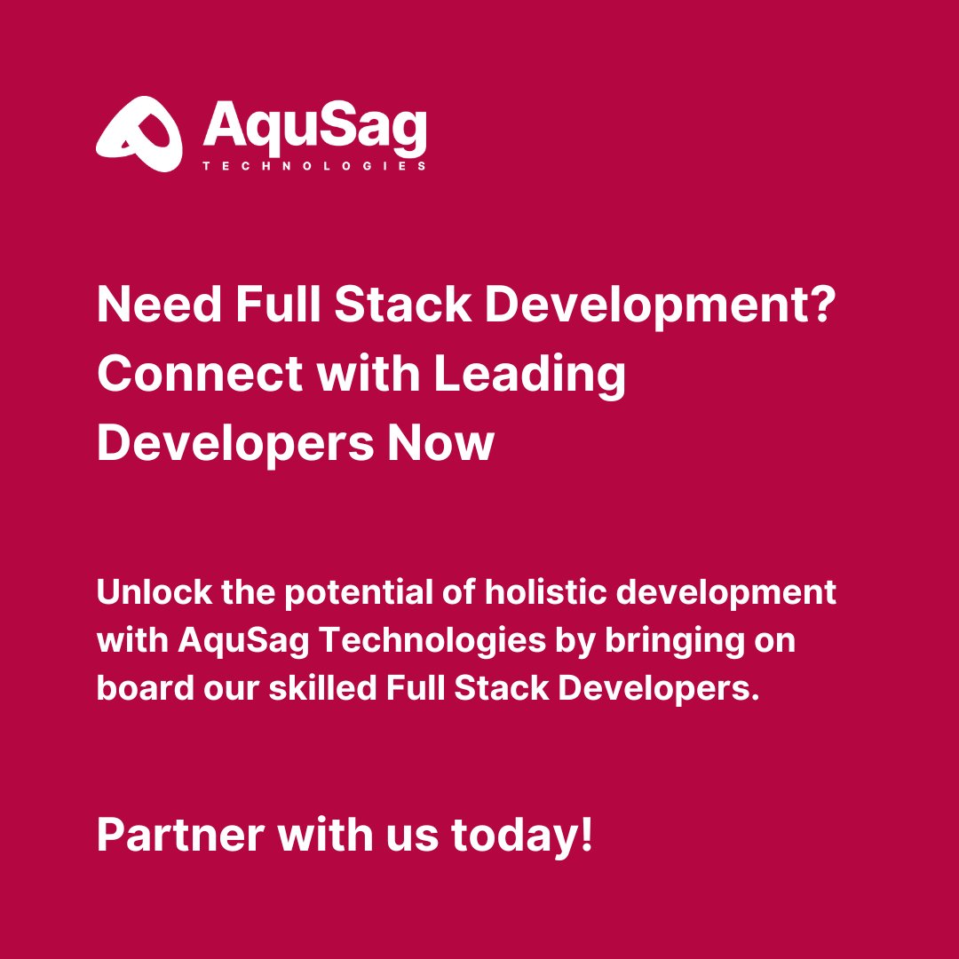 aqusag's tweet image. Need Full Stack Development? Connect with Leading Developers Now
Are you ready to elevate your tech projects and drive innovation? Our team of highly skilled Full Stack Developers is here to turn your vision into reality! ๐
aqusag.com/hire-full-stacโฆ
#FullStackDevelopers