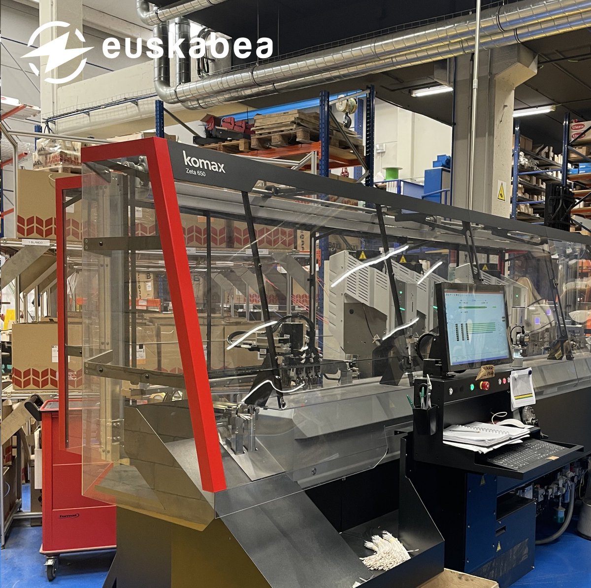 Euskabea's tweet photo. En Euskabea disponemos de los medios productivos más avanzados.

¿Conocéis la máquina KOMAX 650? Corta cable, marca y crimpa a una velocidad de 6000mt/hora.

https://t.co/uAzhI9yYX4

#eficienciaenergética #industria #innovación https://t.co/IqqBQMbASE