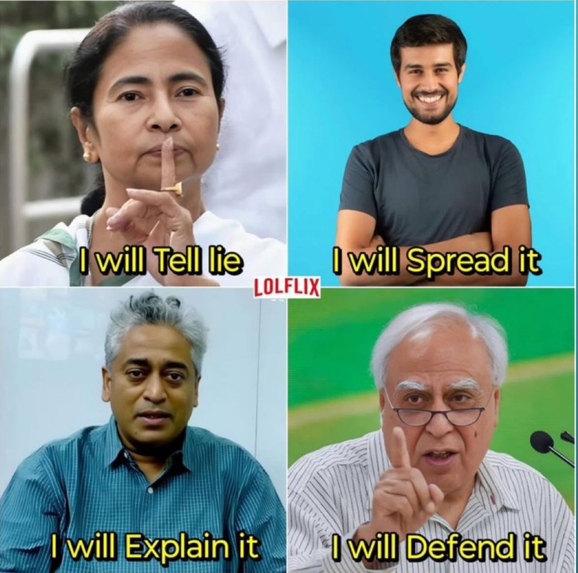 Meet the Ultimate Quartet of Misinformation: masters in the art of twisting facts and spinning narratives. Truth takes a backseat when this combo steps in!

<a href="/Tejasvi_Surya/">Tejasvi Surya</a> <a href="/YepthomiBen/">Benjamin Yepthomi</a> <a href="/YanthungoPatton/">Yanthungo Patton</a> <a href="/anilkantony/">Anil K Antony</a> <a href="/hinoka_sumi77/">hinoka sumi</a> <a href="/arvinddamani/">Arvind B Damani</a>