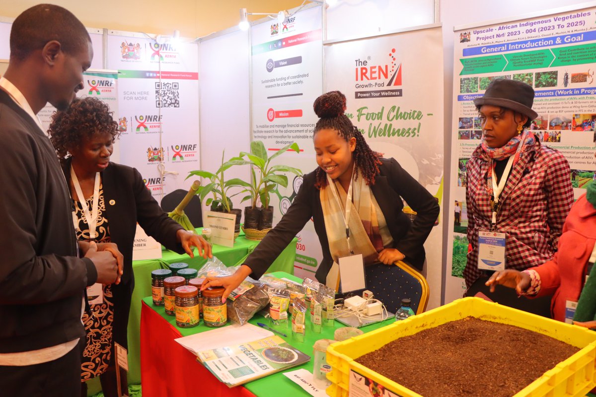 Its a great honor to receive Prof. Mary Abukutsa <a href="/IRENGrowthpad/">IREN Growthpad</a> booth at the <a href="/nrfkenya/">National Research Fund Kenya</a> research festival. Prof. Abukutsa of <a href="/DiscoverJKUAT/">Discover JKUAT</a> has dedicated her entire academic career promoting production and consumption of African Indigenous Vegetables...