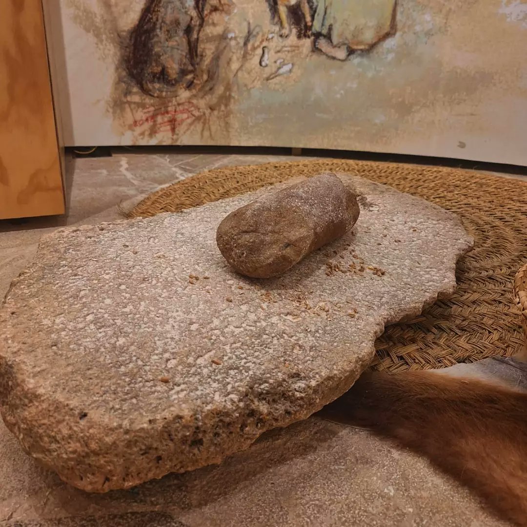 Sabeu què és? Sí, un molí.
Durant la prehistòria ja existien els molins per aconseguir farina. Aquest concretament, s'anomena molí de vaivé. El seu nom prové del moviment que fa quan molen els cereals va i ve.
#museumanacor #elmuseuesfastu