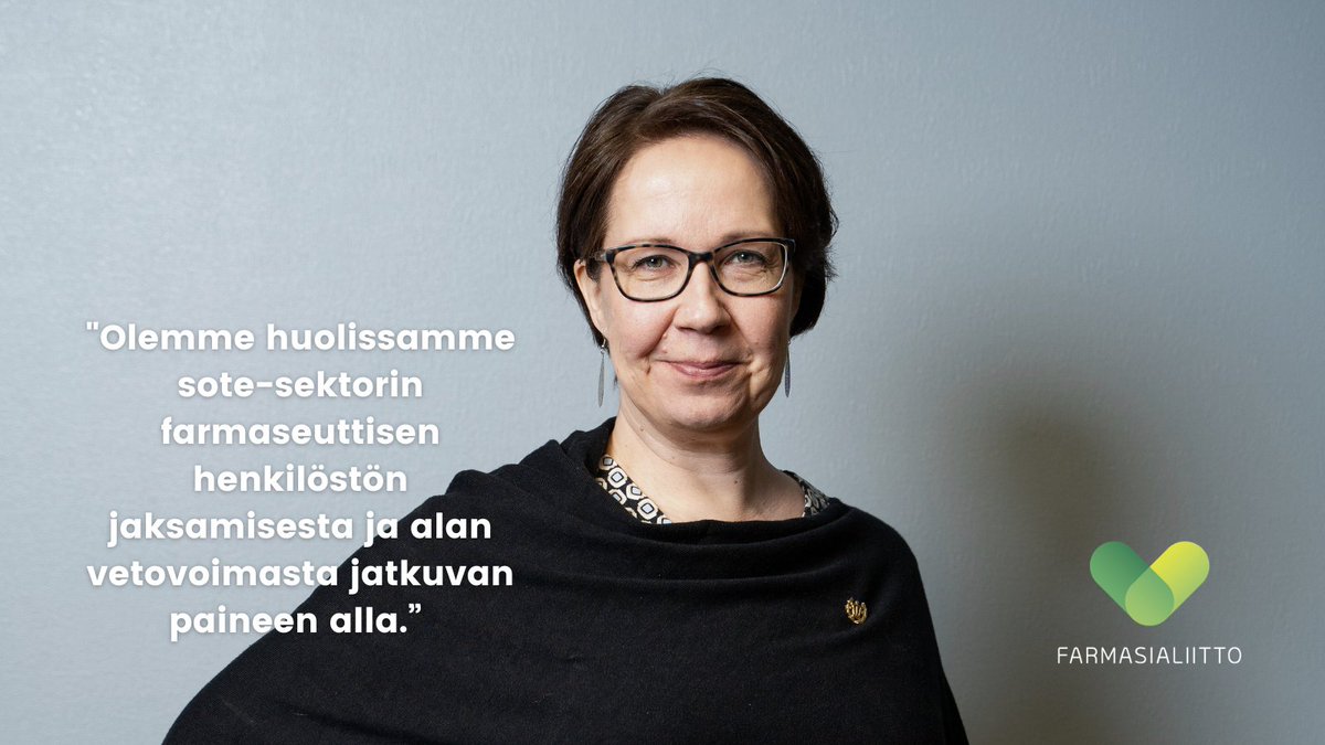 Olemme huolissamme sote-sektorin farmaseuttisen henkilöstön jaksamisesta ja alan vetovoimasta jatkuvan paineen alla. Kesäkuussa lähettämämme avoin kirje on edelleen ajankohtainen:
farmasialiitto.fi/wp-content/upl…

#farmasialiitto #turvallinenlääkehoito #lääkitysturvallisuus