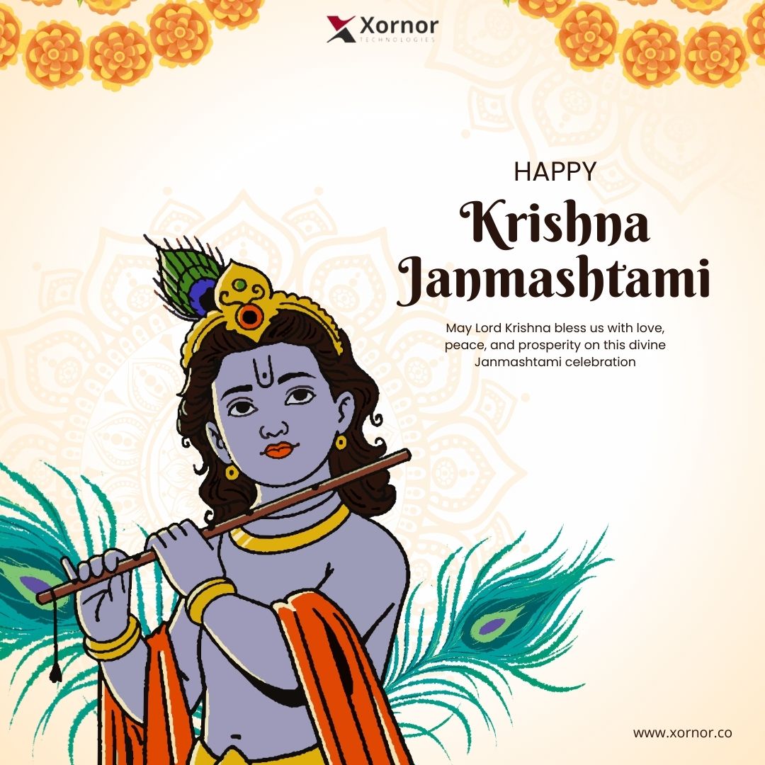 xornortech's tweet photo. Happy Krishna Janmashtami!
On this auspicious occasion of Krishna Janmashtami, may Lord Krishna bless you with health, wealth, and an abundance of success.
.
.
.
#KrishnaJanmashtami #Janmashtami #LordKrishna #Janmashtami2024 #JanmashtamiWishes #xornortechnologies #festival https://t.co/ocXrahewLq