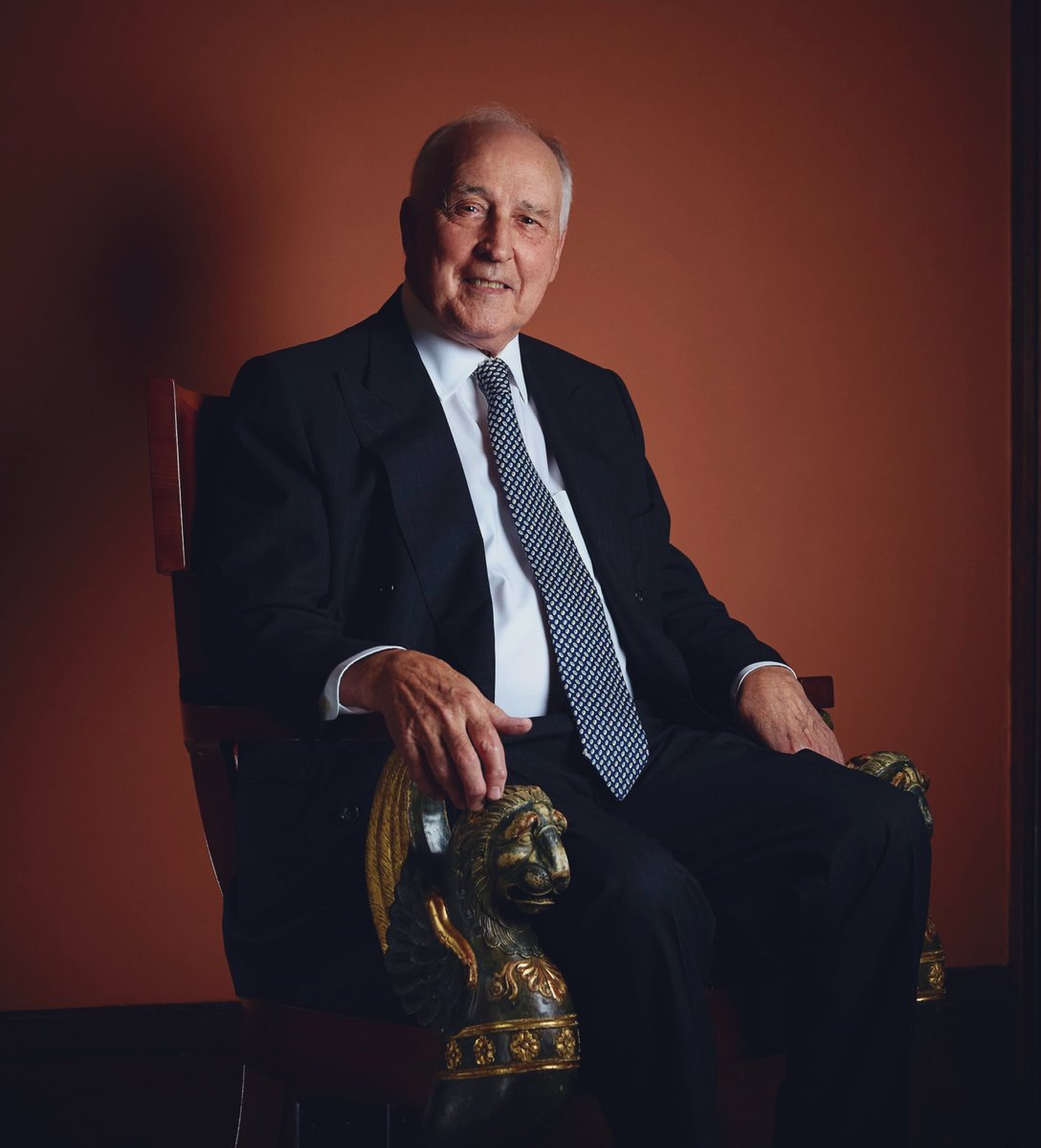 TroyBramston's tweet photo. A magazine interview with Paul Keating like no other in @australian TOMORROW as he talks at length about his journey to the inner life and allows a rare peek into his world-renowned French neoclassical collection of objets d’art which inspired his politics. #buythepaper #auspol https://t.co/nIfPASfuED