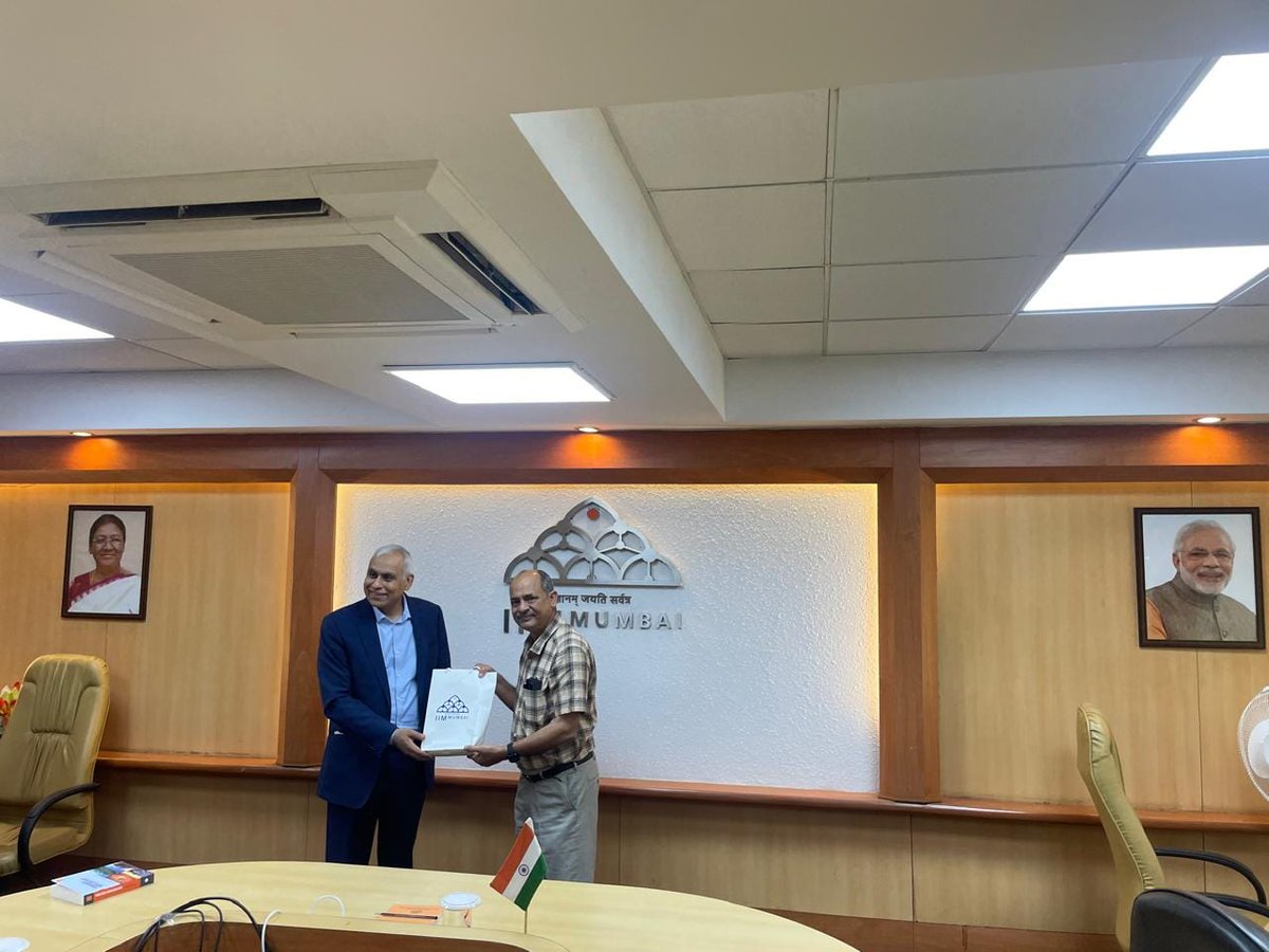 IIMMumbai's tweet image. IIM Mumbai welcomed Dr. Akhilesh Tuteja, Global Leader at KPMG, for discussions on digital trust, cybersecurity, and advanced analytics with Prof. Manoj Kumar Tiwari and faculty. 
#IIMMumbai #IndustryCollaboration #DigitalTrust