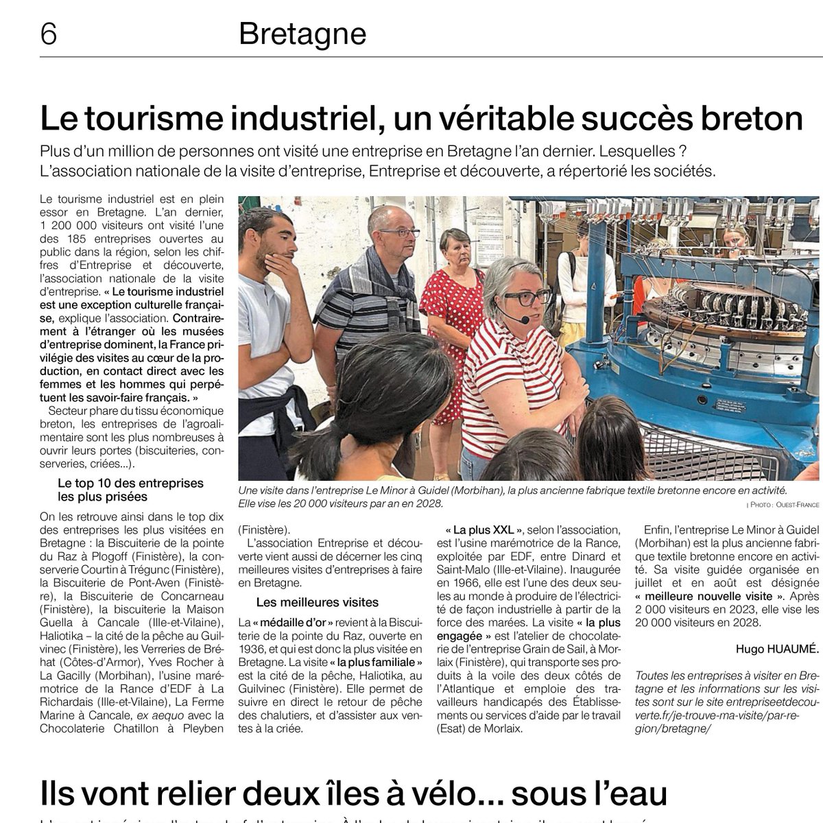 EDF en Bretagne (@edf_bretagne) on Twitter photo 👋C'est encore les vacances !
L'usine maremotrice de La #Rance dans le top 5⃣ des entreprises à visiter en <a href="/regionbretagne/">Région Bretagne</a> pour Entreprise et Découverte et on en parle 😉
👉inscription et renseignement edf.fr/la-rance
<a href="/EetD_FR/">Entreprise et Découverte</a> <a href="/EDF_Hydro/">EDF Hydro</a> <a href="/OuestFrance/">Ouest-France</a> 👋C'est encore les vacances !
L'usine maremotrice de La #Rance dans le top 5⃣ des entreprises à visiter en <a href="/regionbretagne/">Région Bretagne</a> pour Entreprise et Découverte et on en parle 😉
👉inscription et renseignement edf.fr/la-rance
<a href="/EetD_FR/">Entreprise et Découverte</a> <a href="/EDF_Hydro/">EDF Hydro</a> <a href="/OuestFrance/">Ouest-France</a>