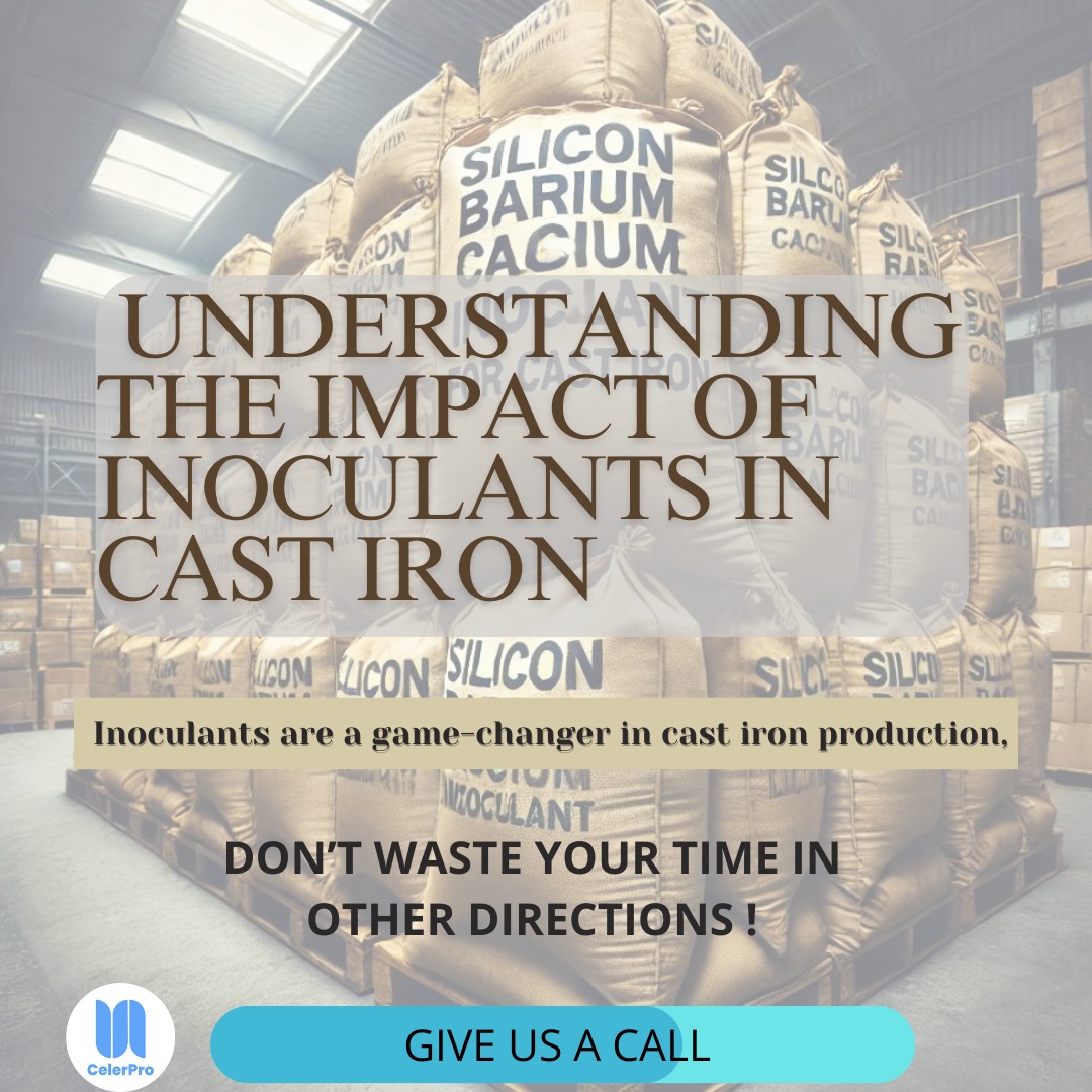CelerPro's tweet photo. Inoculants play a critical role in the production of cast iron, significantly influencing its quality and performance. Here's how these essential additives make a difference:
https://t.co/5qFXrM3b4G
#Foundry #CastIron #Metallurgy #inoculant #silicon #quality #Manufacturing https://t.co/TDAQl94zQL