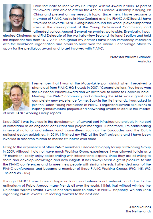 PIANC1's tweet image. 🚨 Last week to sign up for the prestigious PIANC De Paepe-Willems Award (DPWA) 2025! Submit your 3-page abstract by 31 August for a chance to win € 4,000, € 2,000 or € 1,000! 

👉 Rules for application and application form at loom.ly/7IFKgmE.