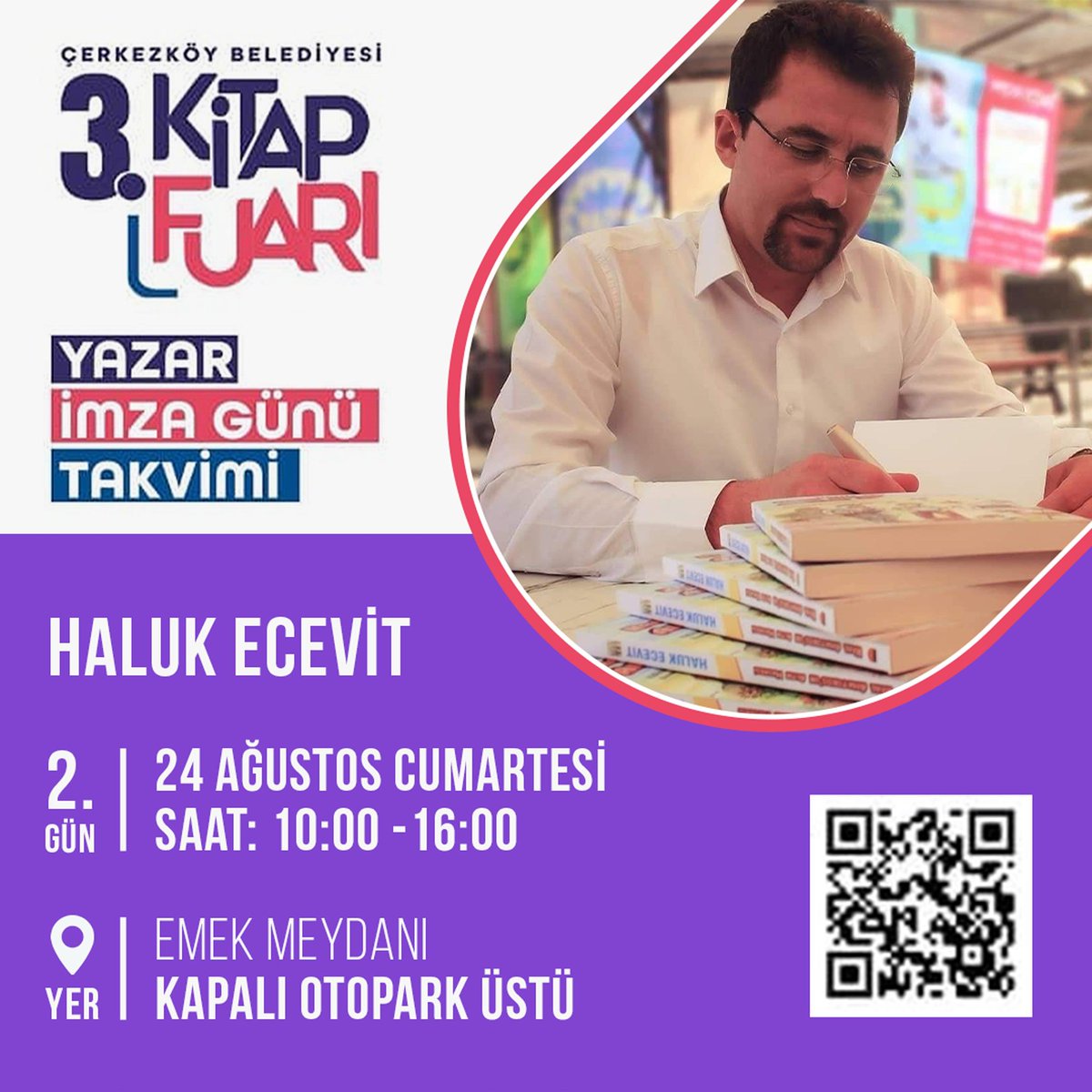 HalukEcevit's tweet photo. Çerkezköy Kitap Fuarı https://t.co/o5VMgUxzAF