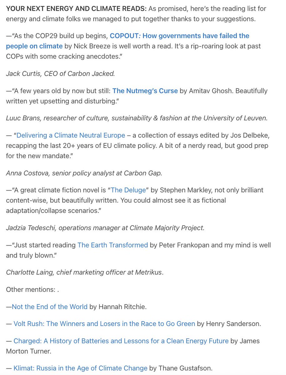 As promised, here's our reading list!  📚📚